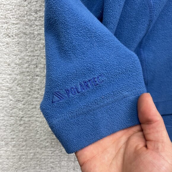 Mountain Hardwear Blue Polartec Fleece 1/2 Zip Jacket Men M Outdoor Hiking Read - Picture 5 of 15